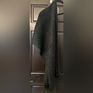 H&M Black Sequin Knit Scarf